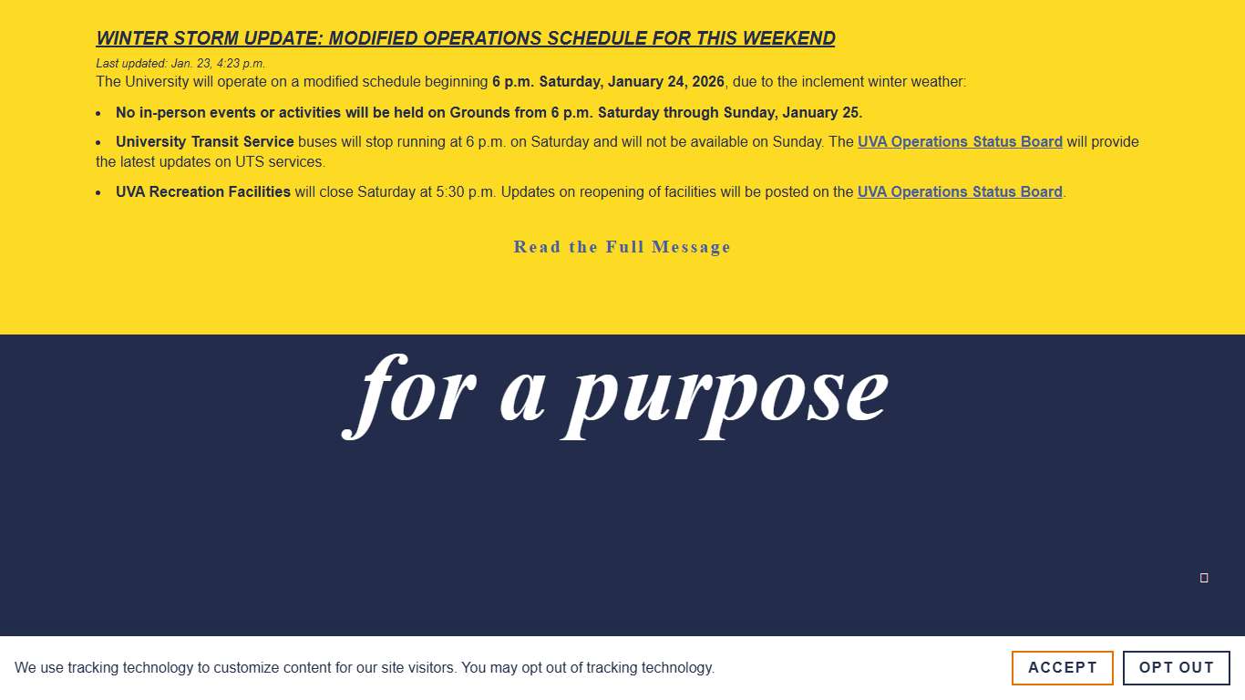 The University of Virginia